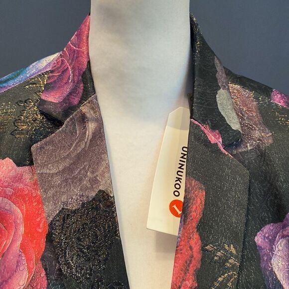 Men’s Jacquard Single Breasted Slim Fitted Suit Blazer Size 33 NWT - Picture 6 of 9